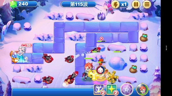 天天来塔防无尽关卡冰封溪谷导弹流高分图文教程